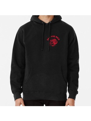 Hvit Stein Eat The Rich Doner Döner Kebab Karl Marx Socialist Hasan Piker Baskılı Sweatshirt