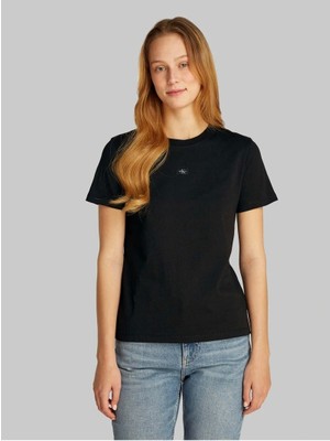 Calvin Klein Woven Label Regular Jersey Tee