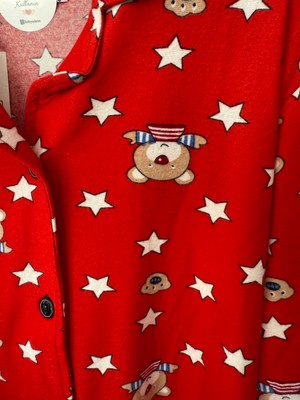 Baby Babyaden Unisex Yeni Yıl Yılbaşı Noel Pijama Partisi Yıldız Teddy Ayıcıklı Kaşkorse Kız erkek Çocuk Pijama Takımı