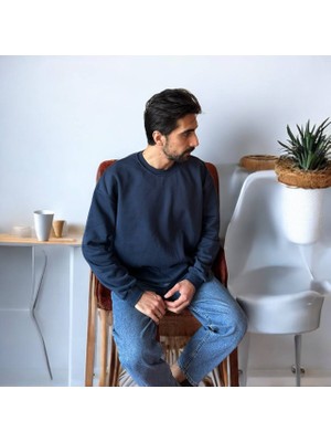 Bisiklet Yaka Oversize Sweat