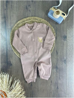 Yenidoğan Organik Pamuk Kız Bebek Tulum Set