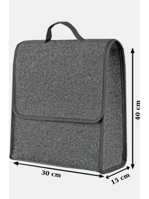 Gri Dikey Bagaj Düzenleyici Çanta KEÇE ORGANİZER