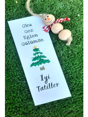 Emtory Home Oku Gez Eğlen Gülümse | 30 Adet Kardan Adamı Okul si - Sömestr si - Jelatinli