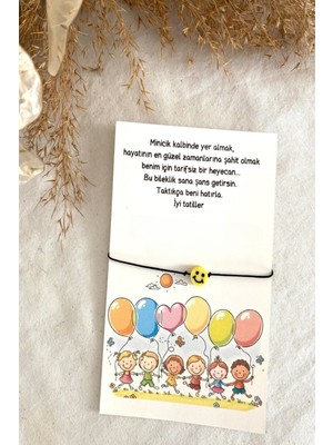 Çocuk Balon Konsept 20 Adet Emoji Bileklik - Şans Bilekliği - Okul Hediyesi - Karne Hediyesi