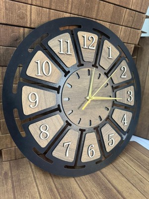 Shelife Ahşap  Dekoratif Duvar Saati