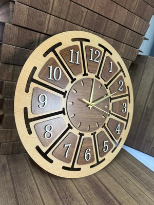 Shelife Ahşap  Dekoratif Duvar Saati