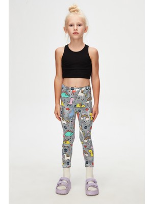 Lovetti Rainbow Unicorn Kız Çocuk Yazlık Tayt