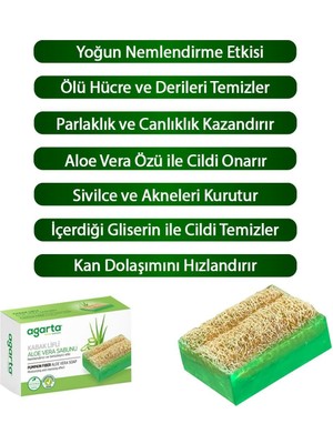 Agarta Kabak Lifli Aloe Vera Sabunu 125 gr