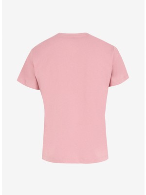 Pinko Yuvarlak Yaka Baskılı Pembe Kadın T-Shirt 100535-A24E/Q08