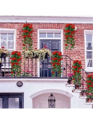 Danazeey Человеческие Цветы,yapay Gül Sahte Çiçekler Asılı Bitki Duvar Ev Balkon Sepeti Dekor 8'li Paket (Yurt Dışından)