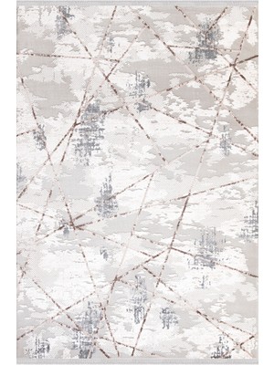 Ipek Mekik Halı Filiya 11254 Yumuşak Tuşeli Triko Akrilik ile Üretilen Modern Desenli Şık Halı