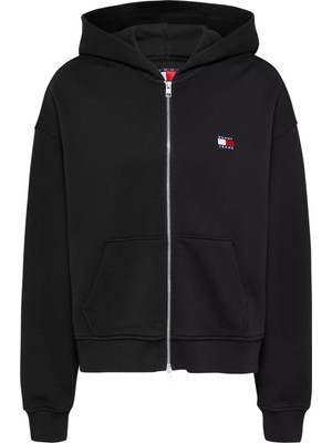 Kadın Tjw Boxy Badge Sweatshirt - Siyah