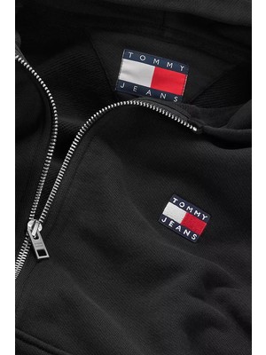 Kadın Tjw Boxy Badge Sweatshirt - Siyah