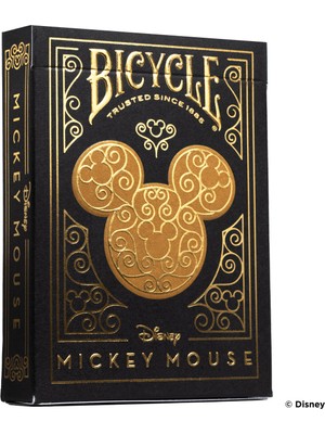 Bicycle® Disney Mickey Mouse Siyah ve Altın Sarısı Oyun Kartları