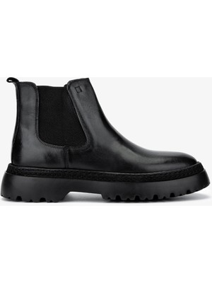 Valmenti Erkek  Deri Siyah Antik Casual Bot 863 10266 Erk Bot SK24-25 Sıyah Antık