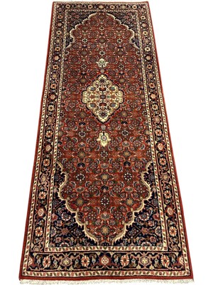 Albos Mücevherat Albos Lu x ury Carpet El Dokuma Iran Halısı 82 x 200 Kiremit  Yün Yolluk Halı