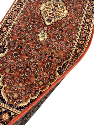 Albos Mücevherat Albos Lu x ury Carpet El Dokuma Iran Halısı 82 x 200 Kiremit  Yün Yolluk Halı