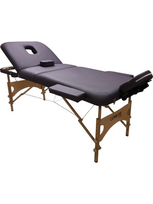 Pambukcuk  Ahşap Masaj Masası Ithal 305-MOR 3 Parça