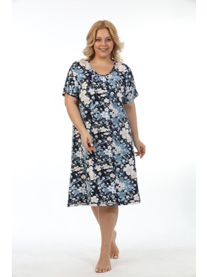 Etoile Bambu Büyük Beden Kadın Elbise Gecelik 72529