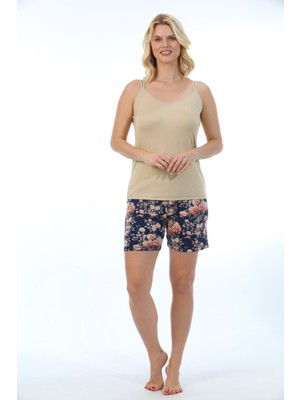 Etoile Kadın Bambu Sıfır Kol Şort Takım Pijama 70053