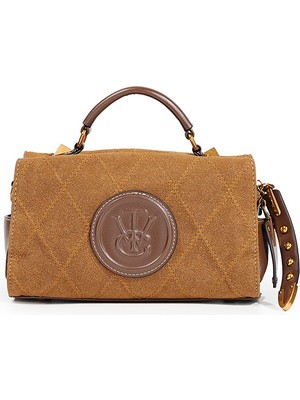 Elysira Şık Vintage Kadın Çantası, Nubuk Çanta, El Çantası, Omuz Crossbody Çanta (Yurt Dışından)