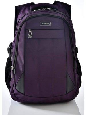 Relaxion 2227 Mor Su Geçirmez Astarlı Kumaş Sırt Çantası