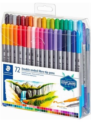 Staedtler Twin-Tip Çift Taraflı Keçeli Kalem Seti 72'li 3200