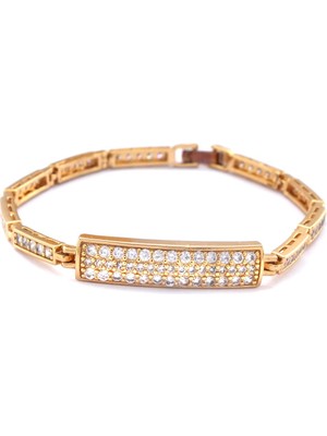 Bz 316L Çelik Taşlı Rose Bileklik BLK-898