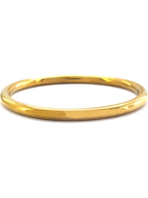 Bz Altın Kaplama Bilezik Model Spor Kelepçe BLZ-484