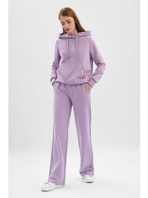 Escada Sport  Logolu Bol Paça Cepli Pamuklu Eşofman Altı