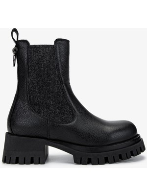 Valmenti Kadın  Deri Siyah Floter Düz Bot 957 42068 Bn Bot SK24-25 Sıyah Fltr