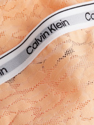 Calvin Klein Kadın Marka Logolu Elastik Bantlı Günlük Kullanıma Uygun Mor-Siyah-Turuncu Külot 000QD5069E-GP9