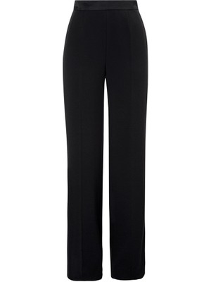 Escada  Yüksek Bel Boru Paça Siyah Klasik Pantolon