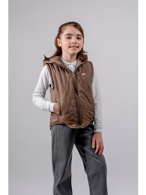 Kız Çocuk Geometrik Desenli Yelek G1703