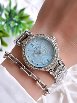 Coliseum Özel Tasarım Vintage Seri Kadın Kol Saati+ Bileklik Hediyeli CL1000.MT.LL0