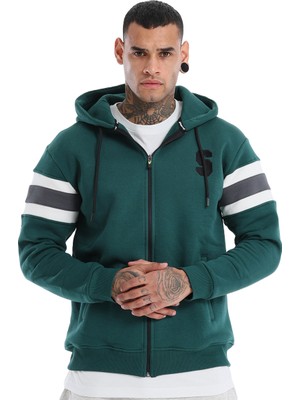 Sportive Munich Erkek Yeşil Günlük Stil Sweatshirt 24KE031-YSL