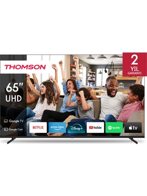 THOMSON 65UG4S14 65" 164 Ekran Uydu Alıcılı 4K Ultra HD Smart Google LED TV