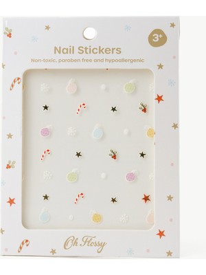 Oh Flossy Çocuk Tırnak Sticker Seti / Christmas