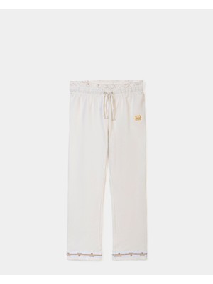 Escada  Beli Lastikli Şerit Detaylı Çocuk Pantolon
