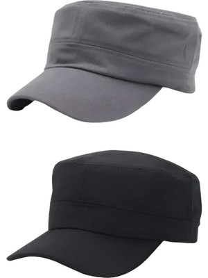 Uniquetrenders  Unisex Pamuklu Castro Şapka 2 Adet