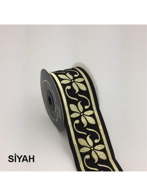 Fantastic 50084-BORDÜR - 10 mt Siyah-Altın