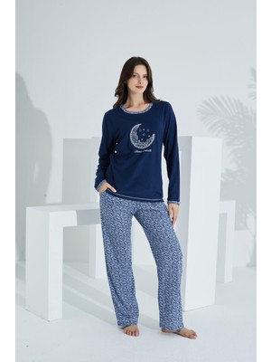 Etoile Ekstra Yumuşak Pamuklu Kumaş Pijama Takımı 98142