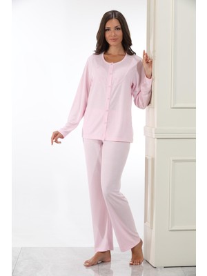 Etoile Petek Örgü Düğmeli Lohusa Pijama Takımı 98226