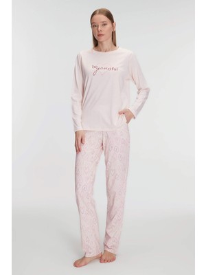 Anıl 11289 Bayan Pijama Takım -Pembe - -- L