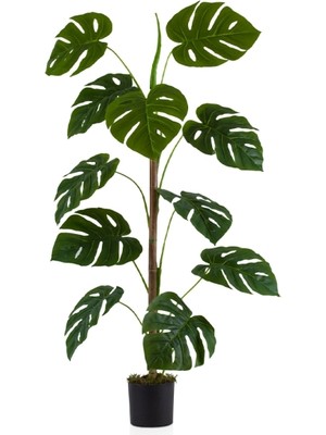 Akcaalan SIYAH-SAKSIDA-11-DAL-YAPAY-MONSTERA-AGACI-105- cm