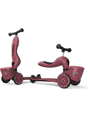 Scoot and Ride Highwaykick 1 Çocuk Scooter 1-5 Yaş Pembe Leopar Desenli 3 Tekerlekli Güvenli Tasarım