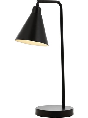 ML-62077-02 Siyah Boyalı Masa Lambası E27 Metal 32X16CM