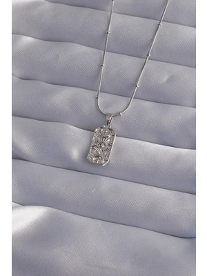 Ebijuteri 316L Çelik Zincir Gümüş Renk Lazer Işlemeli Göz Figürlü Tarot Kolye