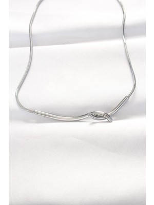 Ebijuteri 316L Çelik Silver Renk Kolye