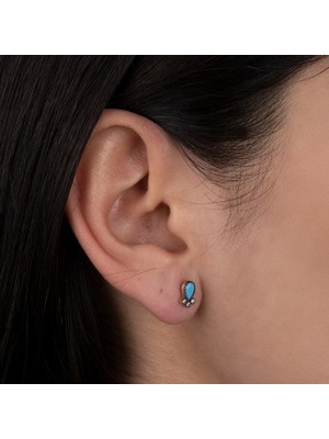 Kayra Mücevher Firuze Altın Küpe APK10